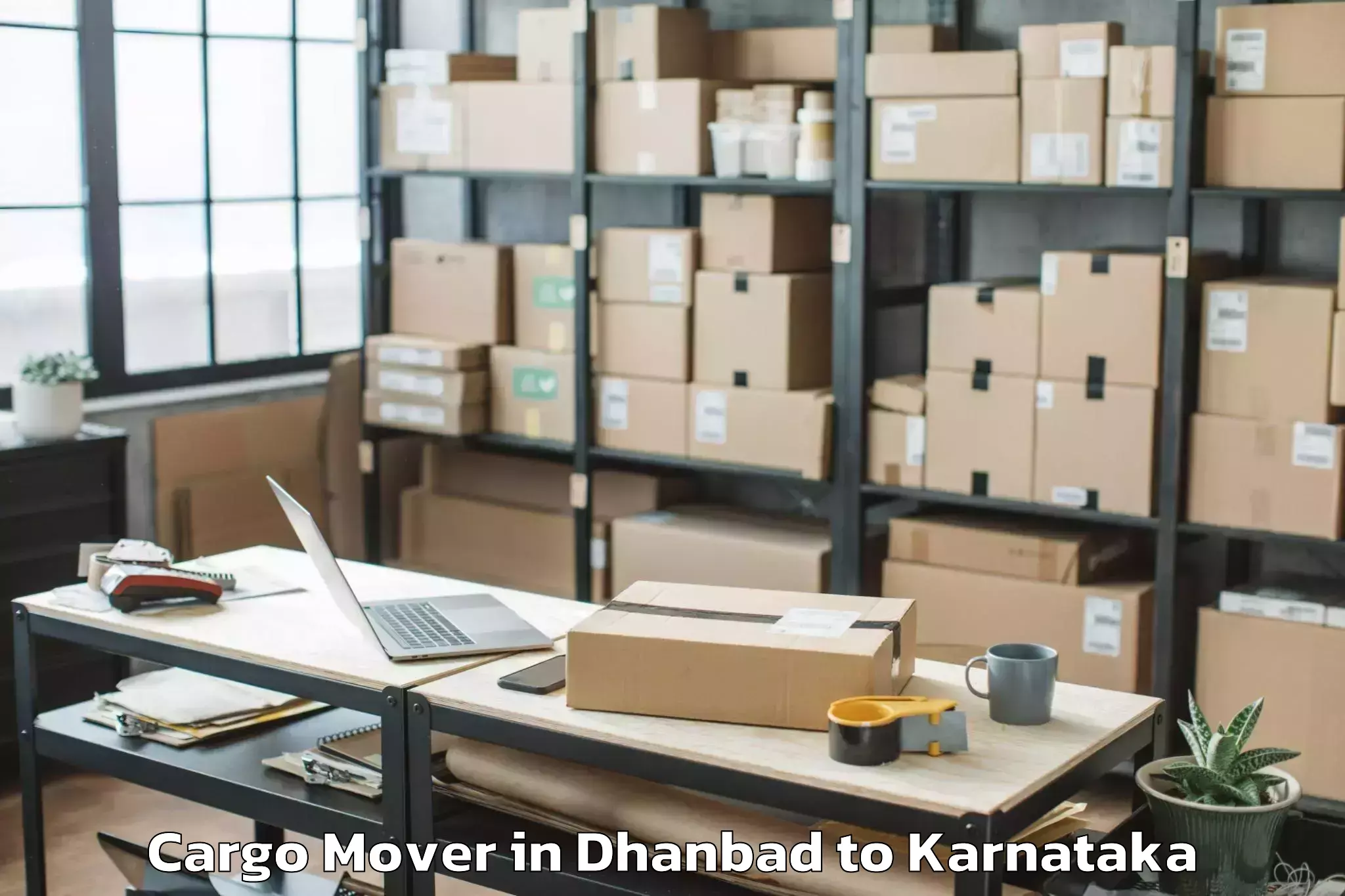 Dhanbad to Holesirigere Cargo Mover Booking